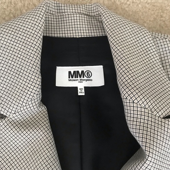 Mm6 Maison Margiela, Checked Jersey Jacket- US 2 - Picture 3 of 6